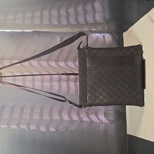 Banzu Brown Faux Leather Crossbody Messenger Bag NWOT